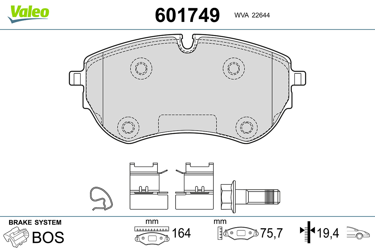 BRAKE PADS VW AMAROK 2010 2016 FR